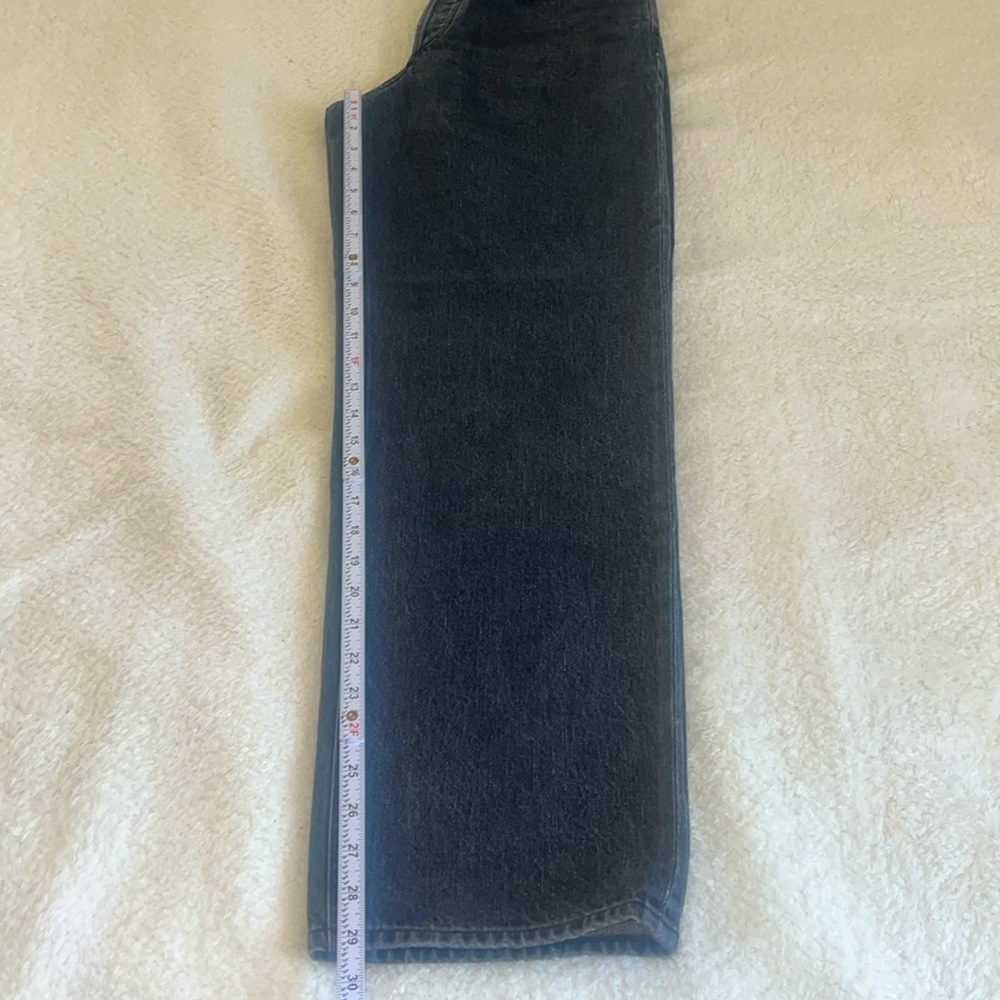 Agolde Echo‎ Taper Jean Flip Waistband Zephyr Wash Black Size 27 NWT - Picture 5 of 13